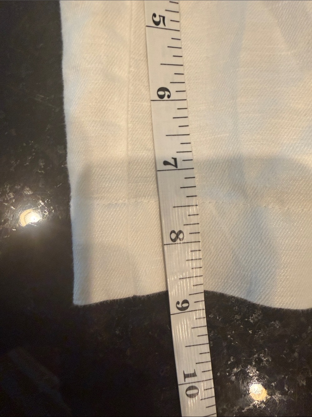 LOFT White Linen Relaxed Fit Shorts w Elastic Waist Size XS - Picture 11 of 11